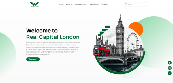 Real Capital London Unveils Comprehensive New Website, Reaffirming Commitment to Strategic Wealth Preservation and Sustainable Investment